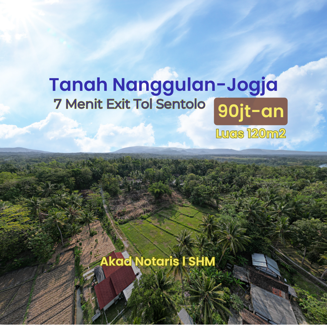 4KM Exit Tol Nanggulan, Dijual Tanah Jogja: SHM - Property listing thumbnail
